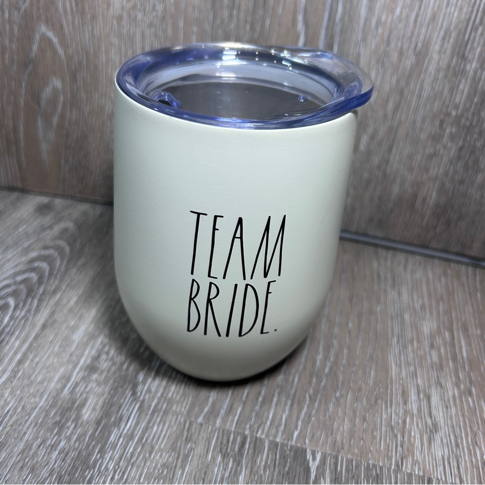 Rae Dunn White Insulated TEAM BRIDE Wine Tumbler